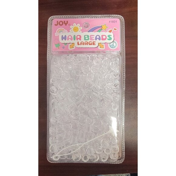 Joy Other - Joy Hair Beads Large Clear Plastic Beading Kit For Braiding & Styling
